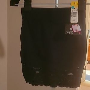 Black Medium Control Shaper - 1/2 slip spandex/cotton